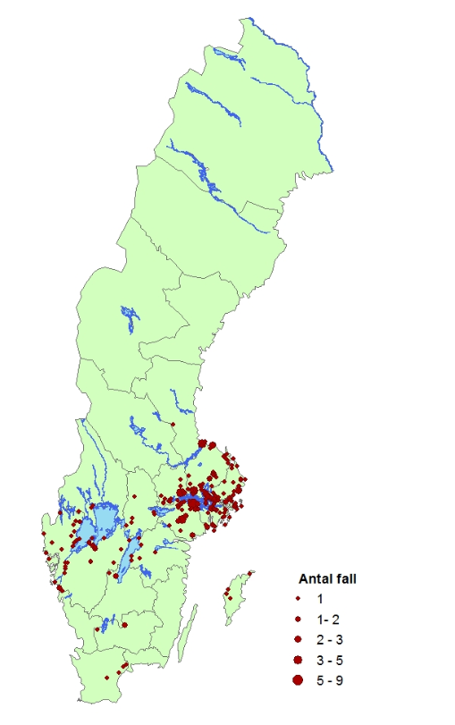 tbe fallen i sverige 2016